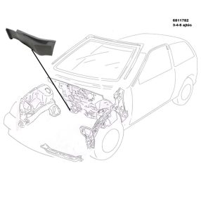 Keresztgerenda, első, jobb, Suzuki Swift MKII