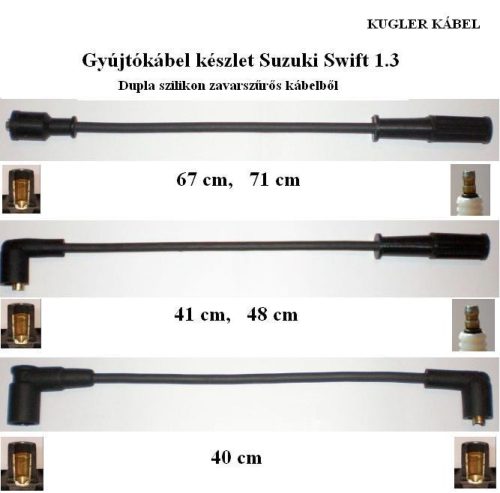 Gyújtókábel garnitúra Suzuki Swift MKIII