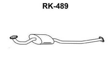 Kipufogó leömlőcső RK-489, Suzuki