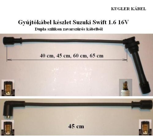 Gyújtókábel garnitúra Suzuki Swift MkII 1.6 16v 