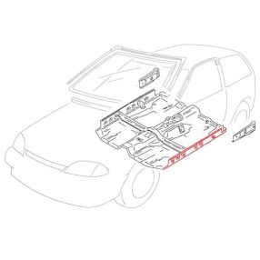 Belső küszöb, bal, 3 ajtós Suzuki Swift MKII