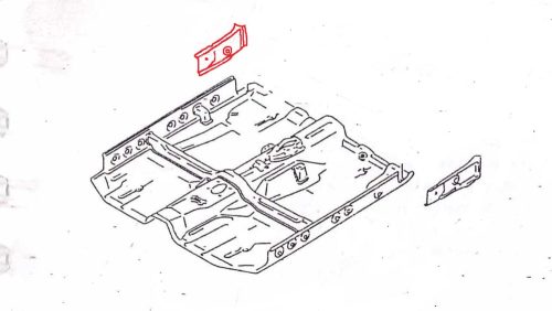 Belső küszöb, hátsó hosszabbítás, jobb, Suzuki Swift MKII