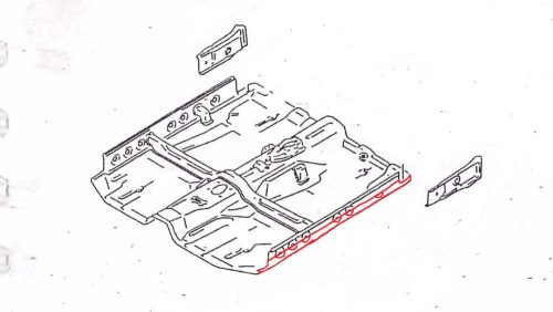 Fenéklemez javító perem, bal, Suzuki Swift MKII 4-5 ajtós 