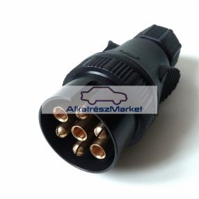 Utánfutó csatlakozó dugvilla műanyag 7 pólus