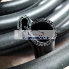   Univerzális ajtószigetelő kédergumi oldalról záródó profil pl. utastér ajtóhoz