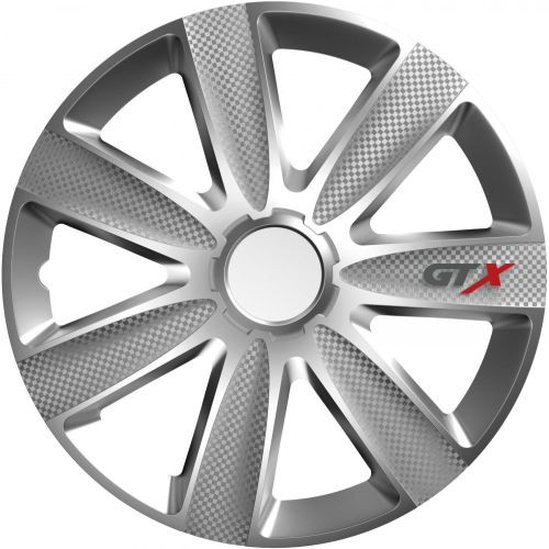 GTX Carbon Silver dísztárcsa, ezüst, 14"