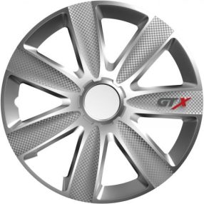 GTX Carbon Silver dísztárcsa, ezüst, 15"