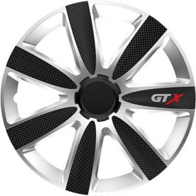   GTX Carbon Black&Silver dísztárcsa, fekete-ezüst, 16"