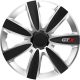 GTX Carbon Black&Silver dísztárcsa, fekete-ezüst, 16"