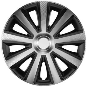   Aviator Carbonm Silver&Black dísztárcsa, ezüst-fekete, 16"