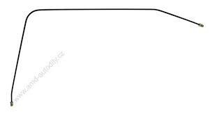 Skoda 105, 120 bal hátsó fém fékcső - 113560615