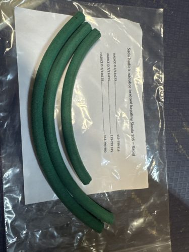 Skoda 105, 120, 130 fékfolyadék tömlő, gumi fékcső készlet a főfékhengerhez - 113799901