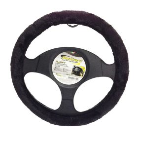   Kormányvédő 37-39cm "WINTER FLUFFY" fekete 16739