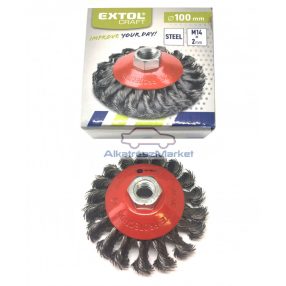 Extol Craft drótkorong sarokcsiszolóhoz, lapos, 100 mm