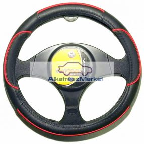 Kormányvédő fekete,piros szegéllyel 37cm-39cm