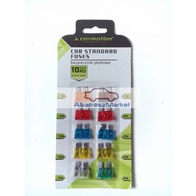 Késes biztosíték készlet 12V 10db 5A-30A