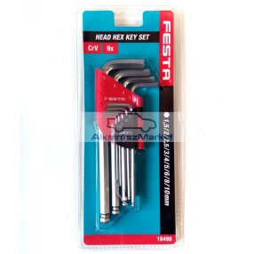 EXTOL imbuszkulcs készlet, 9 részes