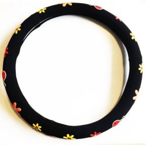 Kormányvédő 36-38cm virágos-katicabogaras