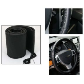 Kormányvédő varrható, fekete 37-39cm