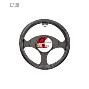   Kormányvédő 37-39cm fekete "masszírozós" 92230