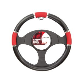 Kormányvédő 37-39cm fekete-piros 92254