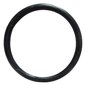 Kormányvédő műbőr, fekete 39-41cm  J-43130