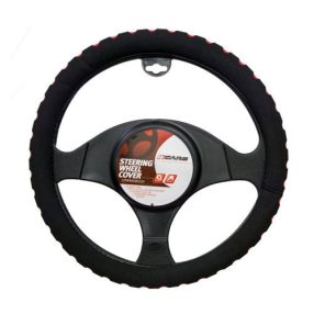 Kormányvédő 37-39cm szivacsos, fekete-piros 95194