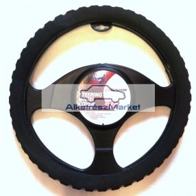 Kormányvédő 37-39cm, fekete-szürke szivacsos