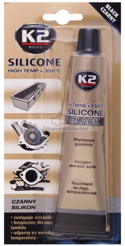 K2 SILICONE 85g FEKETE szilikon tömítőpaszta