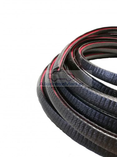 Ajtó élvédő fekete, méterben